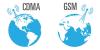 Отличие GSM от CDMA